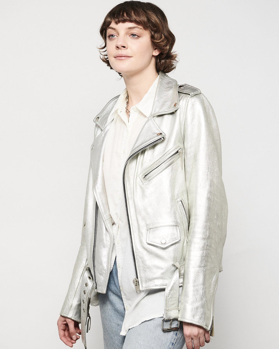 Silver jacket zara online