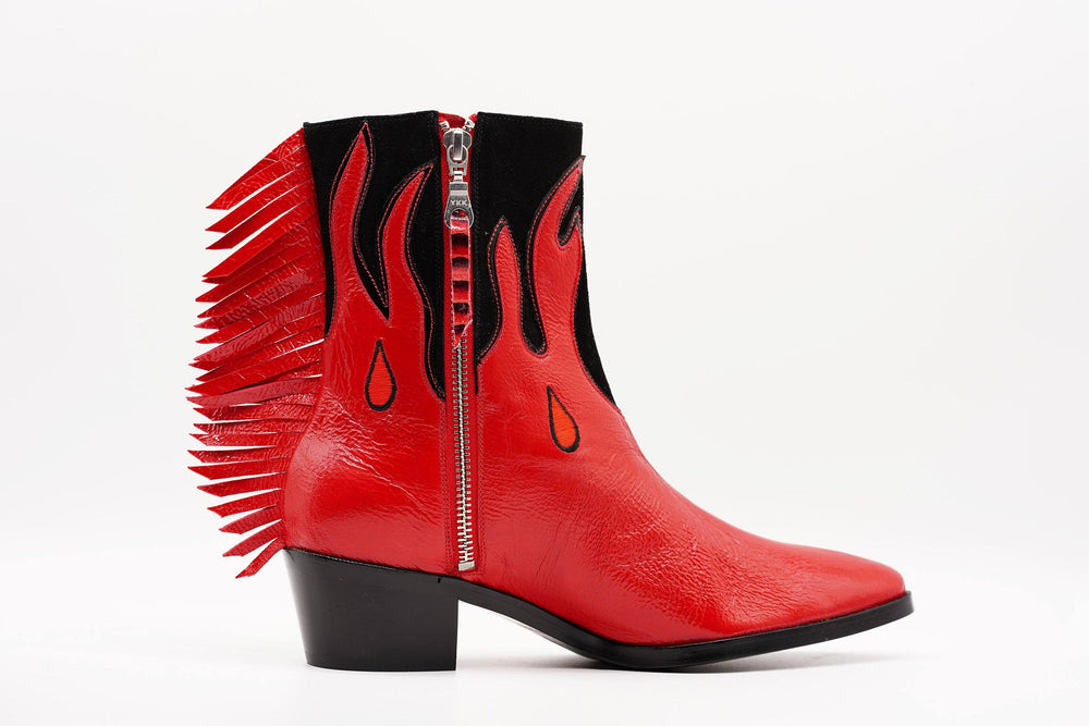 KISS BOOT WITH FRINGE - MADE TO ORDER