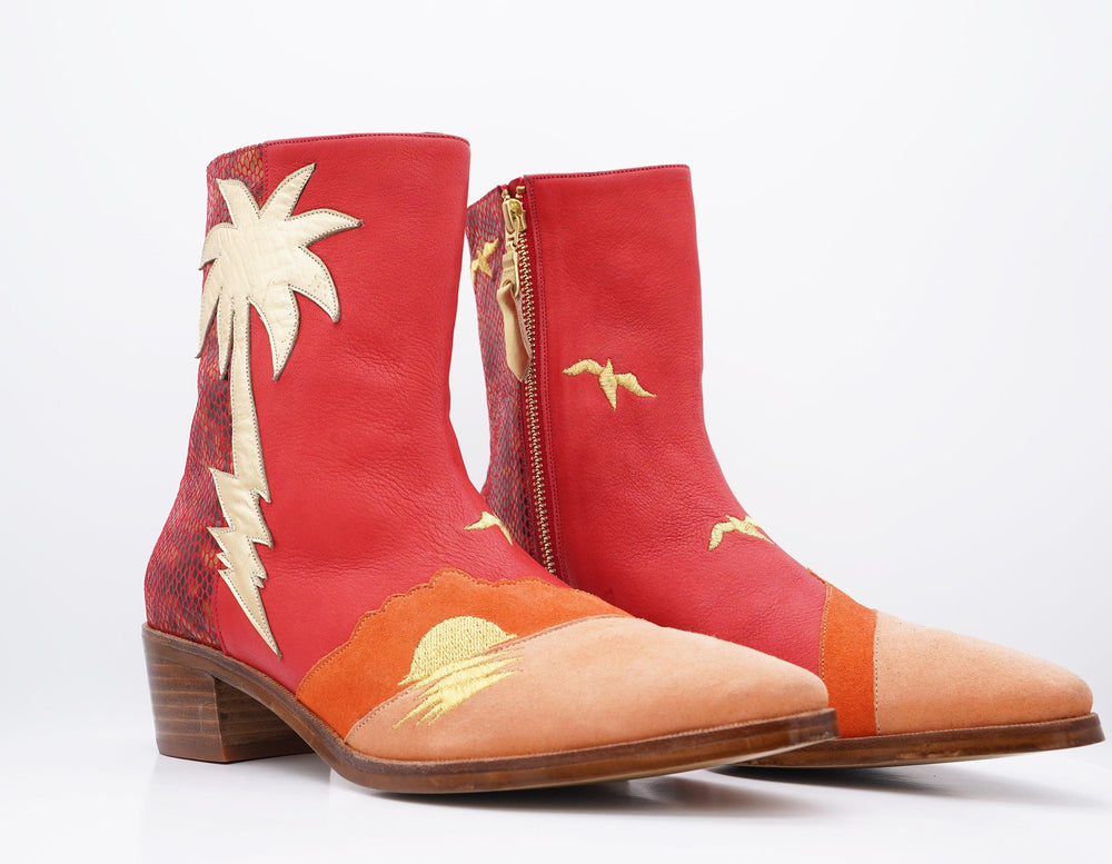 PARADISE PALM TREE BOOT - MADE TO ORDER