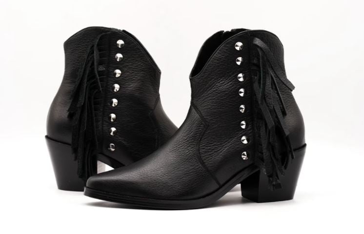 WESTERN FRINGE STUD BOOTIE - MADE TO ORDER